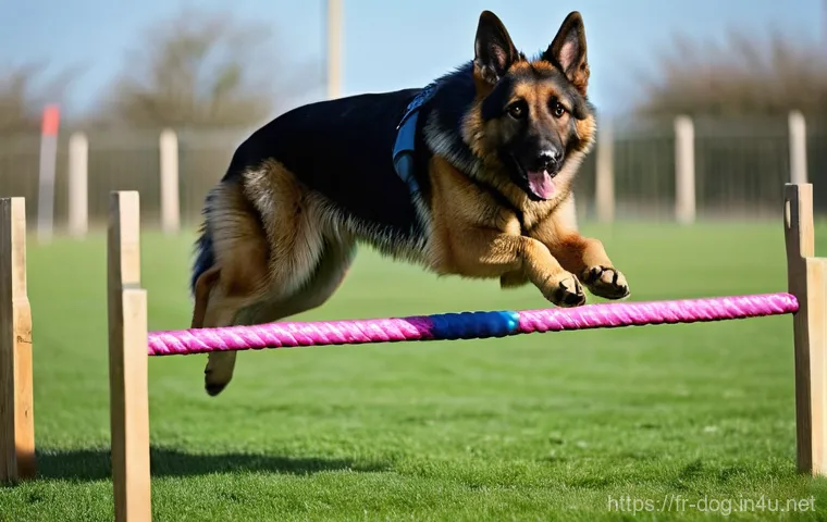 독일 셰퍼드의 지능 - **A German Shepherd showing deep emotional connection and comfort with its owner.**
    "A gentle an...