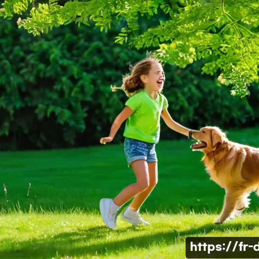 강아지 등록증 발급 방법 - **Prompt 1: Joyful Park Playtime**
    A vibrant, sunlit outdoor scene featuring a joyful 8-year-old...