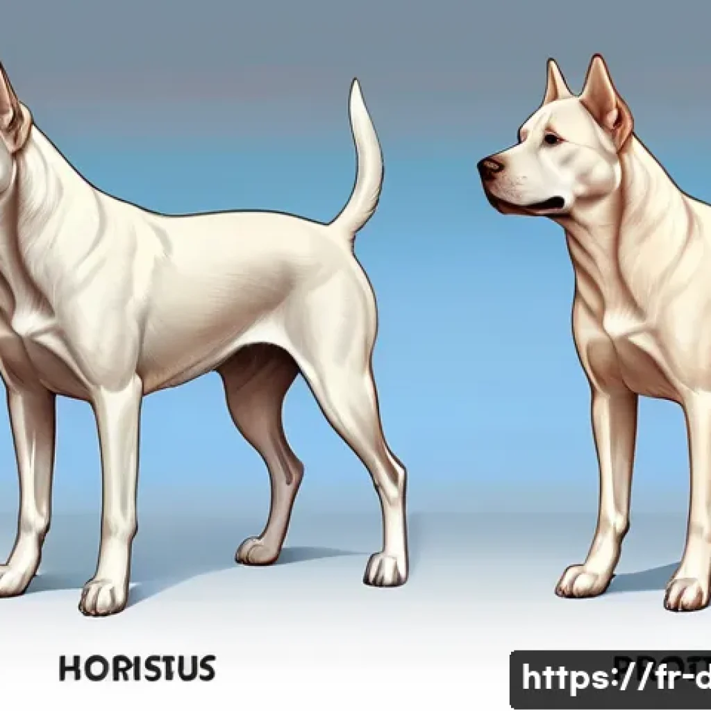 강아지 교배 준비 - A detailed scientific illustration of the canine estrous cycle phases, showing a female dog in diffe...